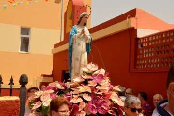 San Ignacio de Loyola se despide de sus fiestas en La Majadilla-Telde (Foto Francisco Javier Santana)